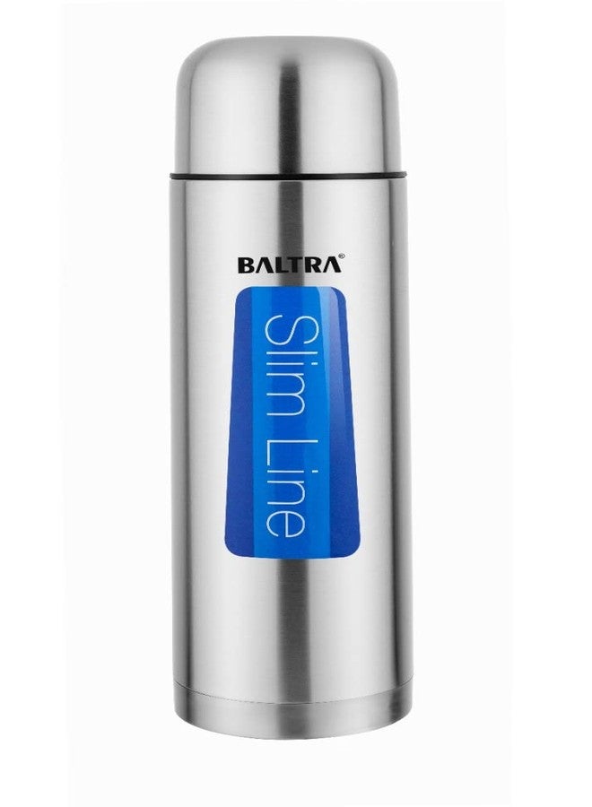 Baltra Bullet Thermosteel Water Bottle Stainless Steel 24 Hours Hot & Cold Double Walled Leak Proof Vacuum Flask/Water Bottle for Office/School/College/Gym/Picnic/Home/Trekking- 500ml, Silver - Image 1